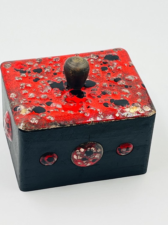 Brutalistische kunstdoos Esmaltes – Decoratieve objecten, Copper, Wood (photo 7 of 13)