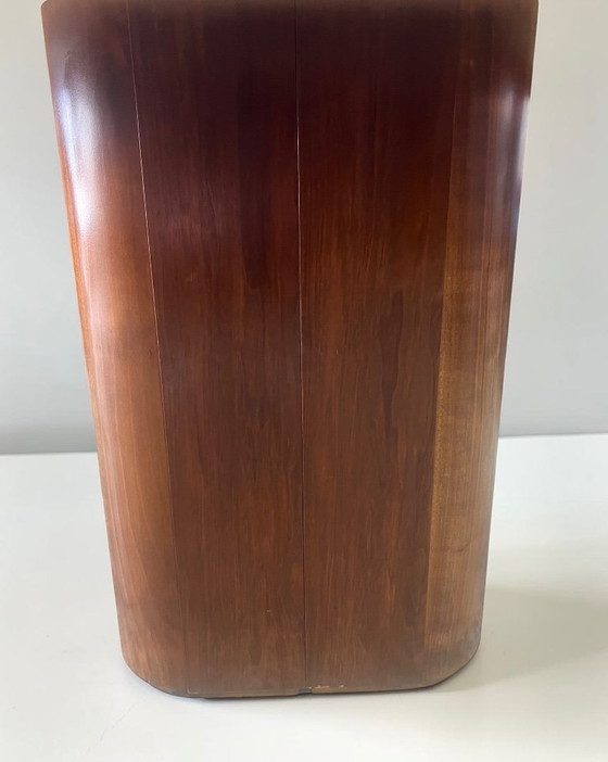Image 1 of Mid Century Esstisch Nussbaum ausziehbar 140–260 cm | Vintage Design Tisch massiv Holz Alma Deutschland