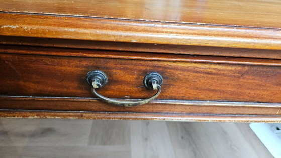 Grote Massief Houten Eettafel Jan Frantzen – 200 × 100 Cm – 6 Lades – Wood (photo 5 of 8)