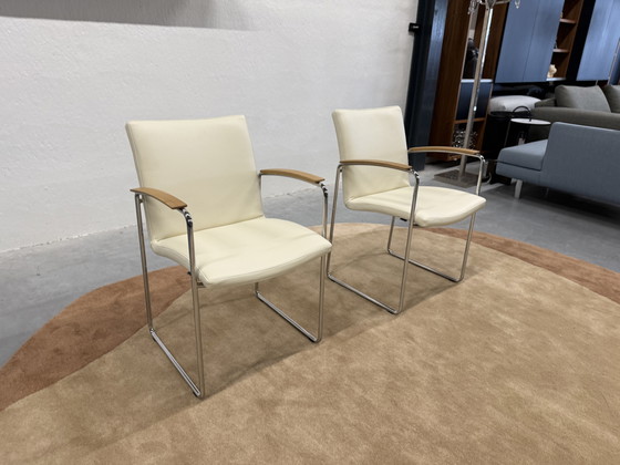 Image 1 of 2 Leolux Talos dining chairs Senso leather