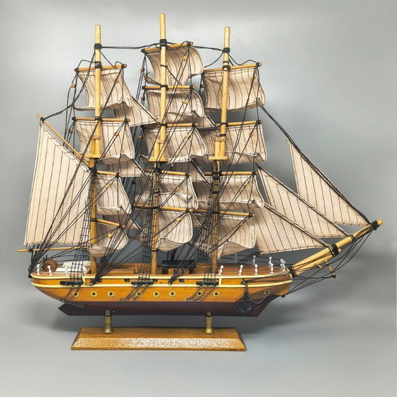 Image 1 of Verbluffend modelschip van de Clipper Siglo XIX uit de jaren 70. Handgemaakt. Gemaakt in Engeland.