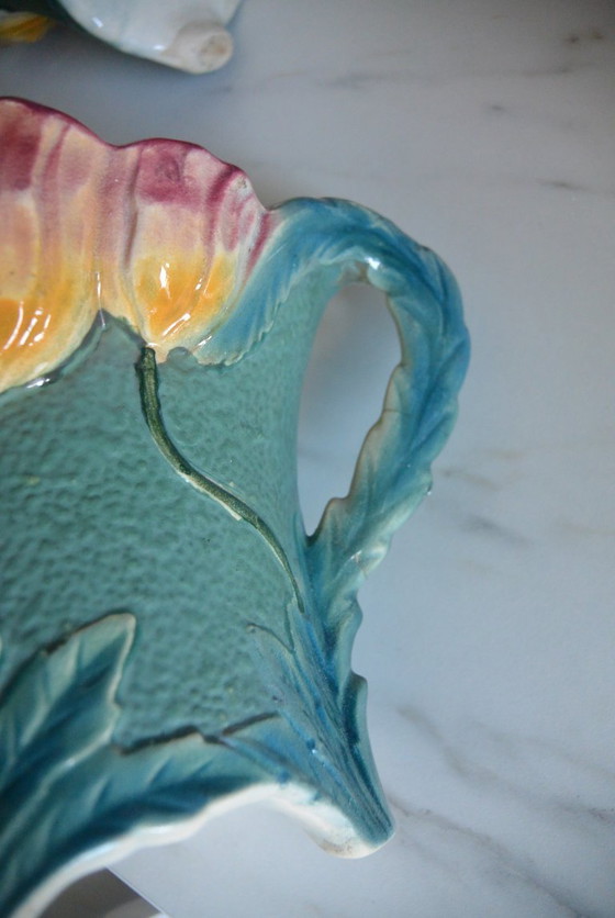 Image 1 of Thulin Pottery - 2 Vazen - #288 - Earthenware - Pair of Art Deco Vases