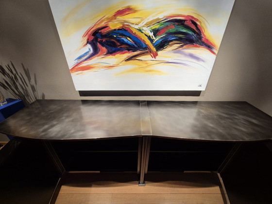 Image 1 of Exclusive Belgochrom design sideboard – top Belgian design