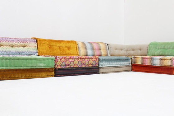 Image 1 of Divano Roche Bobois Mah Jong Missoni design di Hans Hopfer, set di 15