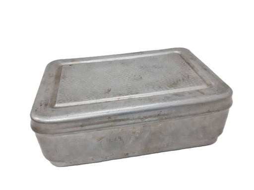 Boîte à pain vintage en aluminium « Brotbüchse ».