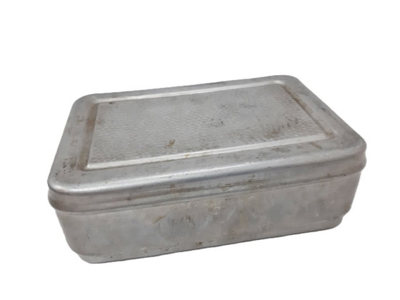 Image 1 of "Brotbüchse" in alluminio d'epoca, scatola per il pane