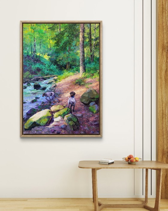 Image 1 of Gebirgsbach im Wald