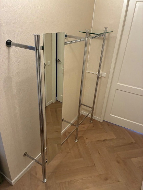 Image 1 of chrome coat rack
