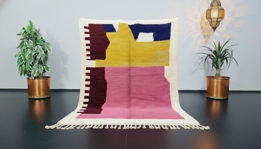 Moroccan pure wool rug, made to order, 3/4 m – Aime Té, vloerkleden en tapijten