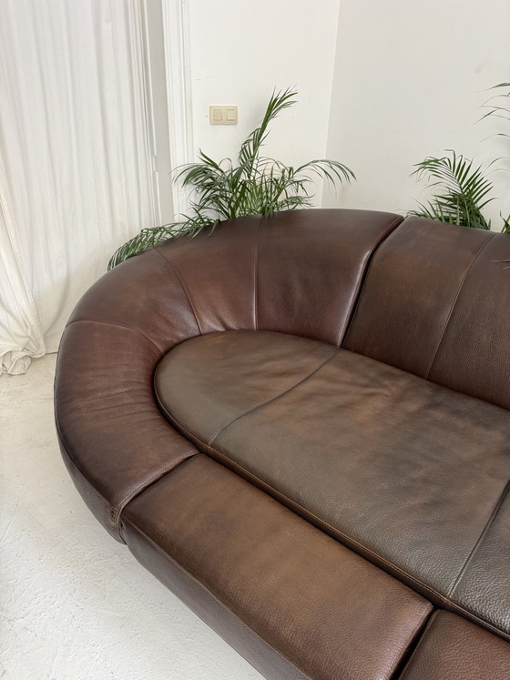 Bruine Design Sofa - Cognac – Banken, Leather (photo 7 of 7)