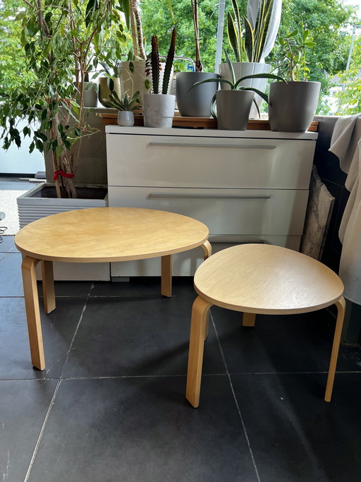 IKEA SVALSTA 1999 Set Salontafels Bijzettafels Berkenhout Scandinavisch