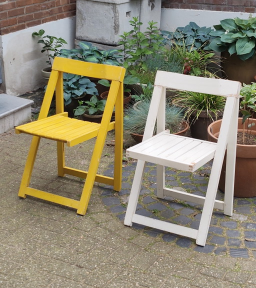 Aldo Jacober Trieste Klappstühle in Gelb & Weiß
