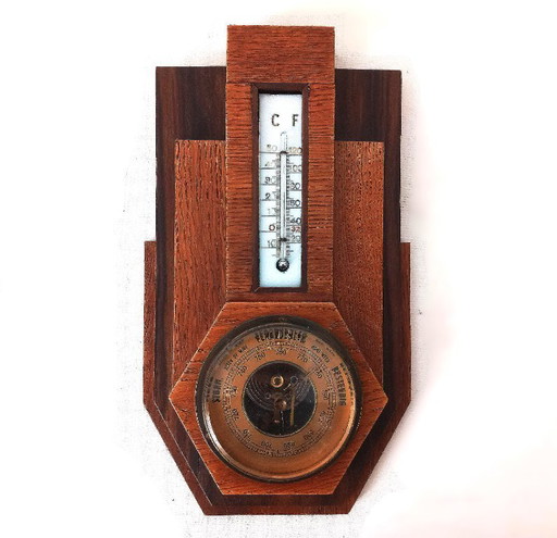 Baromètre Art Déco Station météorologique pour l'école d'Amsterdam