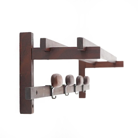 Image 1 of Wall-Mounted Coat Rack by Ezio Longhi for Elam, 1960s