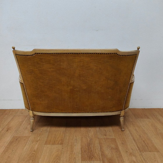 Image 1 of Antikes Sofa und Sessel im Stil Ludwigs XVI.