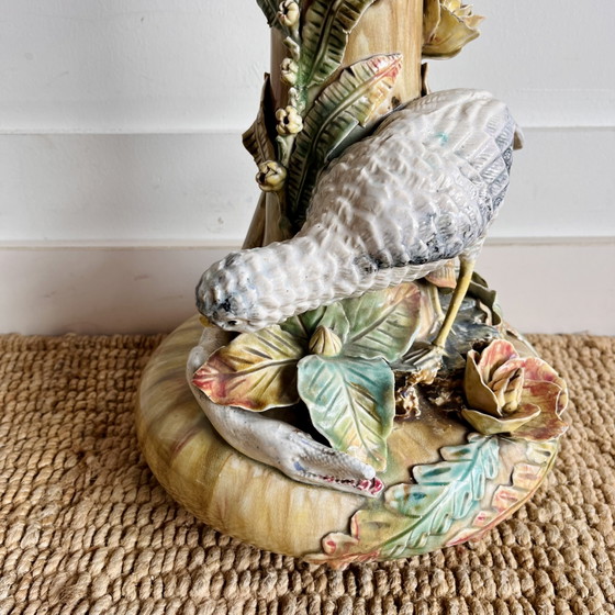 Majolica Ceramics Art Nouveau Vases 1900 (photo 13 of 13)