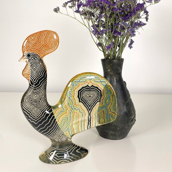 Image 1 of Abraham Palatnik Acrylique Coq Haan Figurine