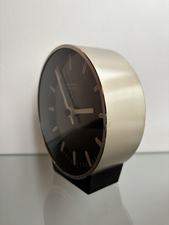 Kienzle Modernistische Vintage Tafelklok - Germany - Jaren 70 – Kienzle International, Klokken, Metal, Plastic (photo 3 of 6)