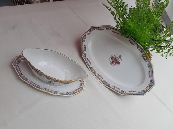 Limoge France Serving Set, Sauce Boat and Dish. – Tableware, Porcelain (photo 10 of 13)