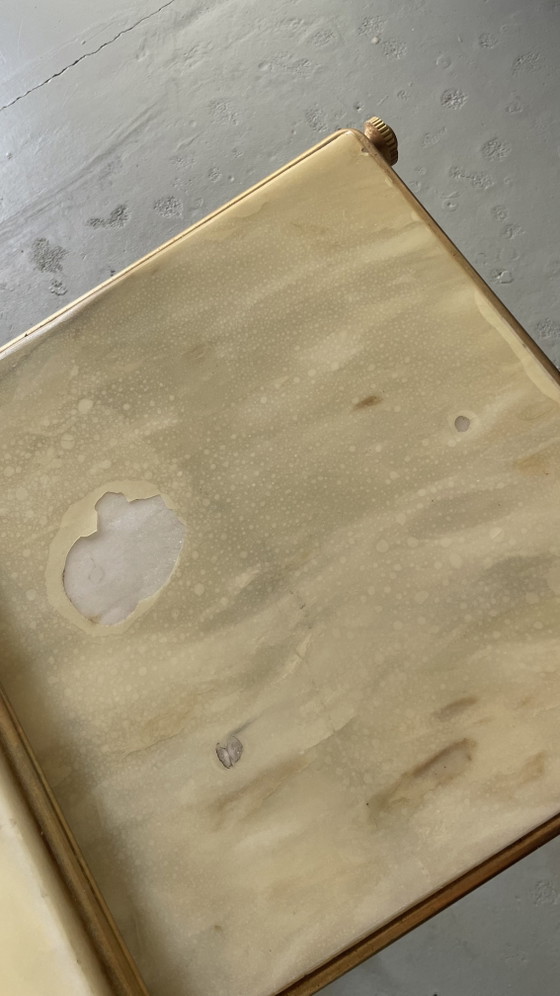 Set van 3 marmeren bijzettafels – Goud – Marble, Metal (photo 5 of 5)