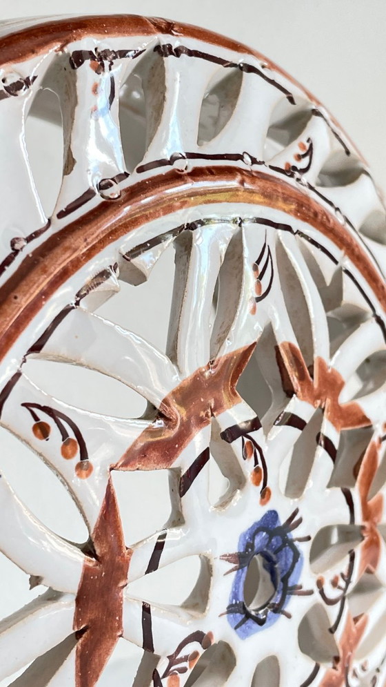 Image 1 of Applique artisanale CéRAMIQUE CENTRE BLEU