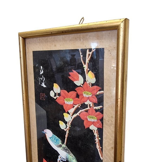 Image 1 of Vintage Chinese painting on silk