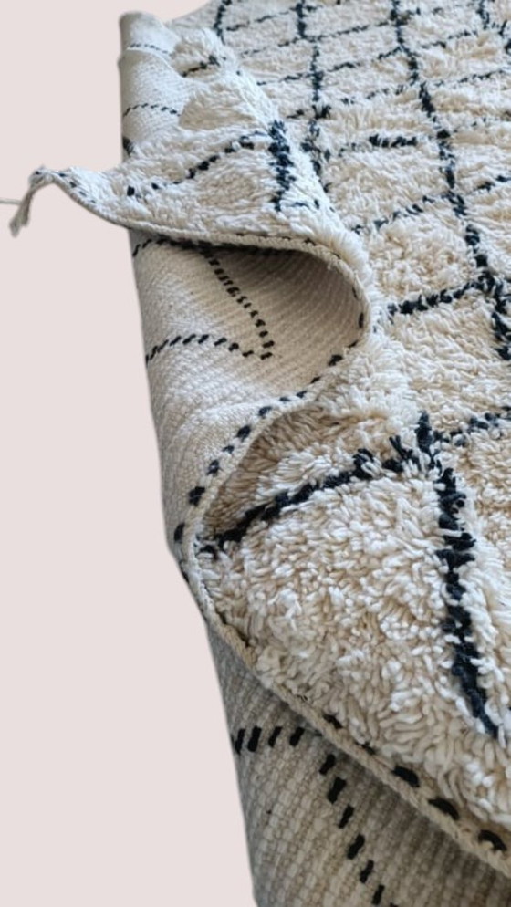 Image 1 of Tapis berbère en laine vierge Tapis marocain - 274 x 150 cm 300 x 200 m Type B21.3