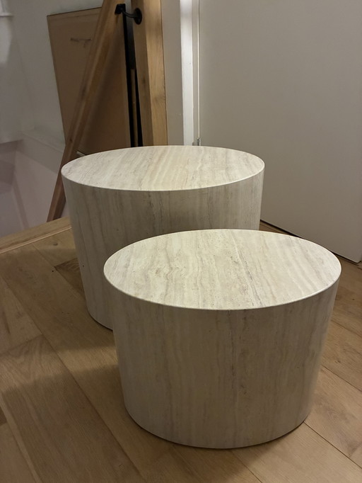 Tables d'appoint en travertin