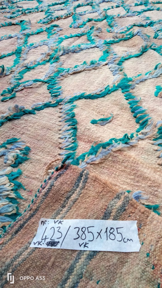 Image 1 of Handgeknoopt Berber kleed wol 385x185cm