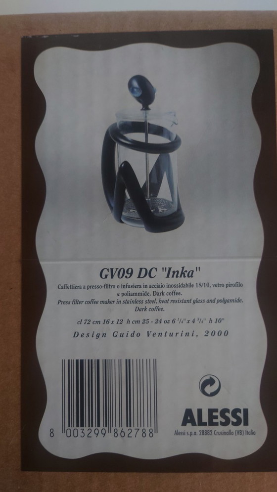 Image 1 of Alessi "Inka" persfilter koffie apparaat