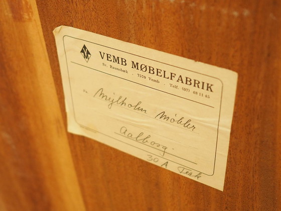 Image 1 of Aparador de teca, diseño danés, años 70, fabricante: Vemb Møbelfabrik