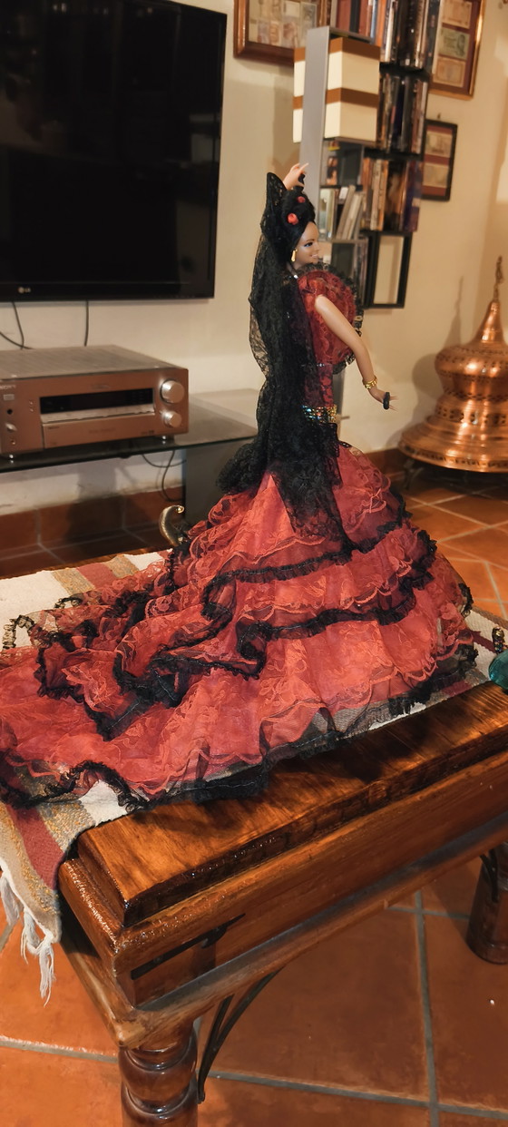 Paire de danseuses de flamenco, 48 cm, vintage espagnoles, Marin Chiclana – Objets déco, Plastic, Textile (photo 11 of 15)