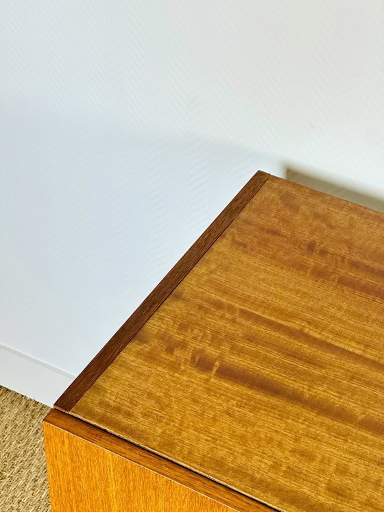 Image 1 of Scandinavian teak sideboard with four doors and tapered legs, 1960