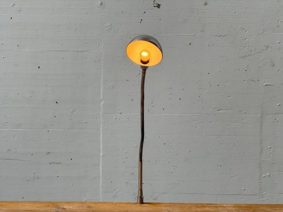 Image 1 of Space Age Chrome Clamp Lamp with Gooseneck, 1970s