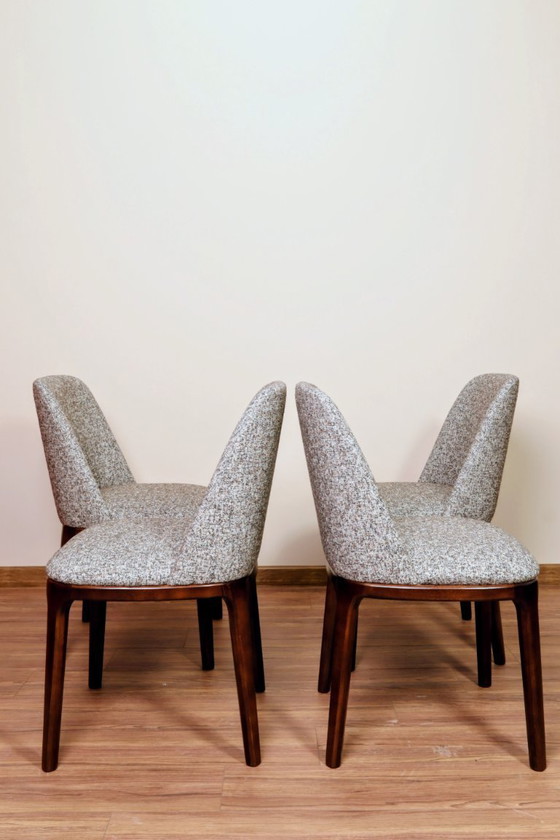 Image 1 of Moderne Esszimmerstühle, 6er-Set gepolsterte Stühle