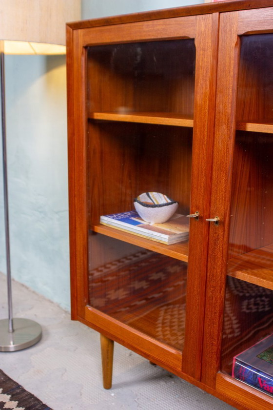 Image 1 of Vintage teak showcase chest of drawers sideboard highboard Danish