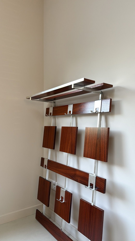 Vintage teak houten kapstok, Kapstokken, Bruin (foto 4 van 6)