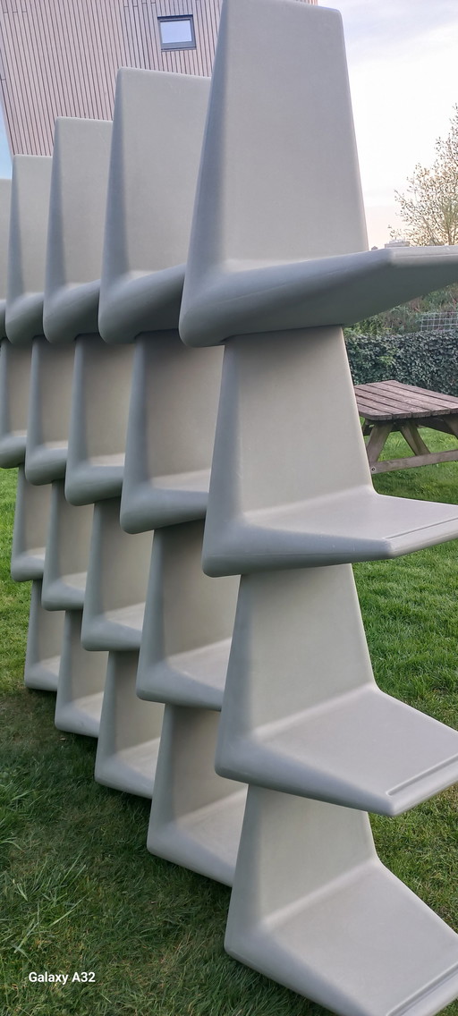 Bibliothèque modulaire (20 pièces) 'Link' par Martijn Prins et Philippe Starck pour XO 1990