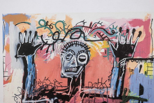 Jean-Michel Basquiat. Numbered color serigraph. 1990's