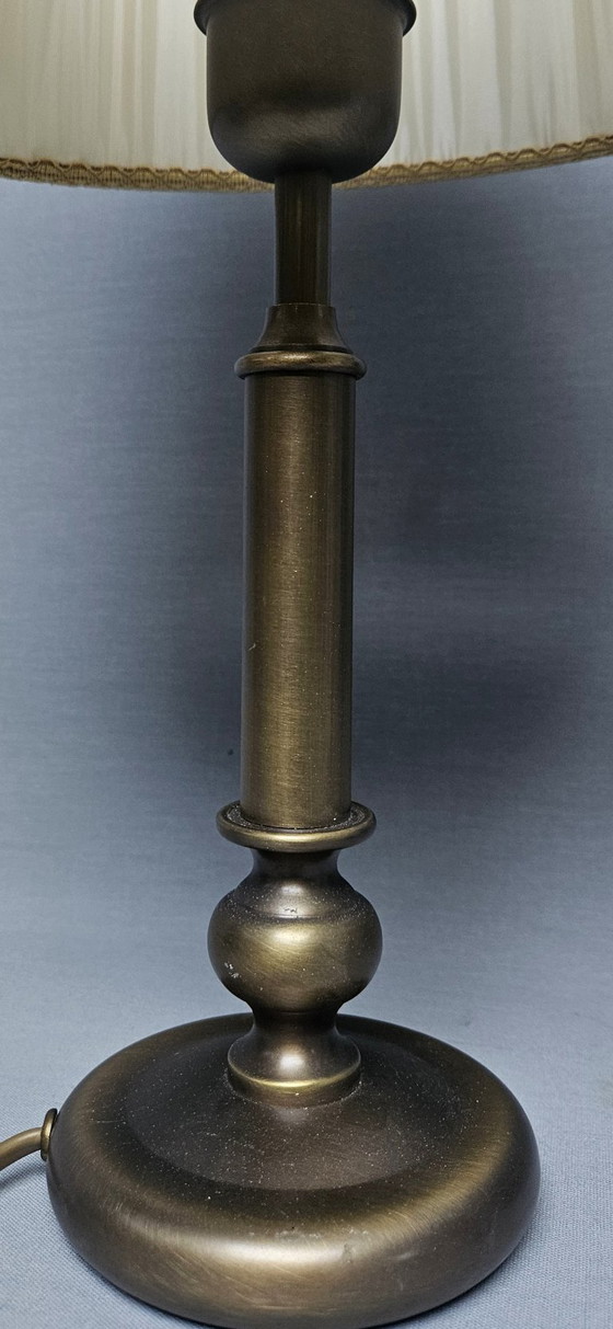 Set of 2 Mid-Century Brass Table Lamps – Honsel Leuchten (Germany, 1960s/1970s) (photo 13 of 14)