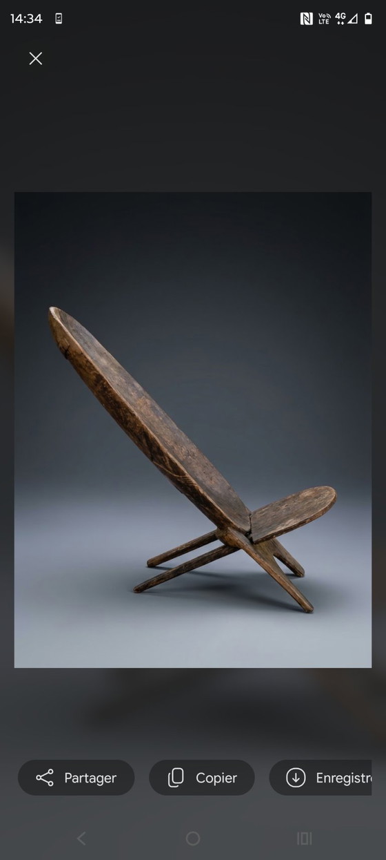 Ethnische Senufo Palabre Stuhl – Stühle und Loungesessel, Holz (photo 3 of 7)