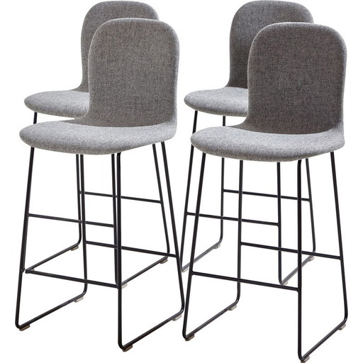 MK9793 Vintage bar stools in fabric and steel by Jasper Morrison for Cappellini
