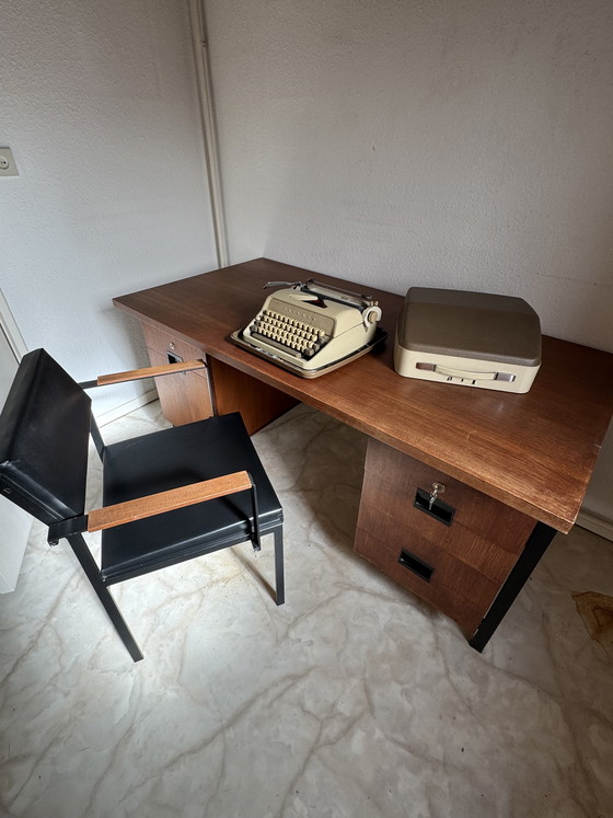 Image 1 of Escritorio Pastoe antiguo con silla de oficina