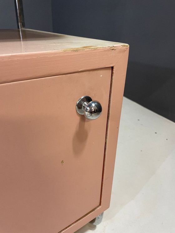 Image 1 of Kovona Bauhaus-stijl nachtkastje, 1950, Tsjecho-Slowakije