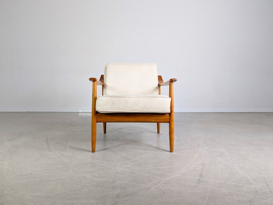 Image 1 of 2 fauteuils originaux en teck Wilhelm Knoll Walter Knoll, milieu du siècle