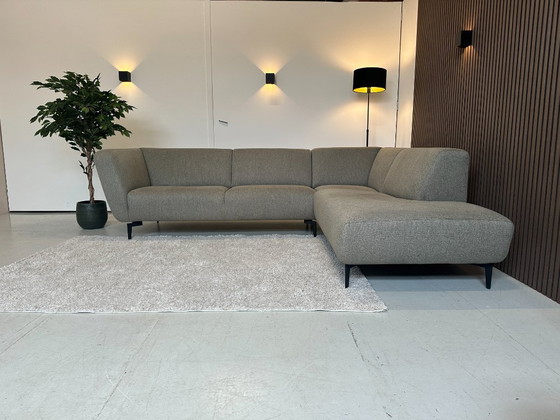 Image 1 of Moss green sample sofa in mint condition, 274x220 cm
