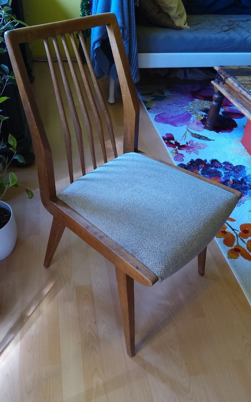 Sedia Casala Mid Century con struttura a pioli – stoelen fauteuils, Textile, Wood