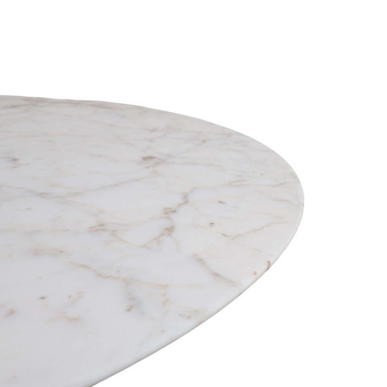 Tavolo da pranzo Knoll Saarinen Tulip originale 107cm Marmo Vintage, Knoll International, Tavoli da pranzo (foto 8 di 8)