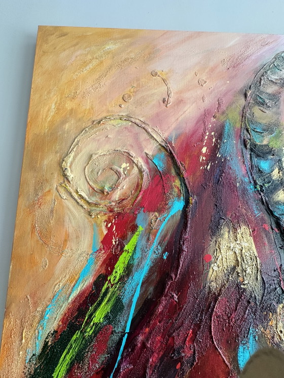 Image 1 of Painting 'I'm enough' by Adry, 120x120 cm, acrylic on canvas