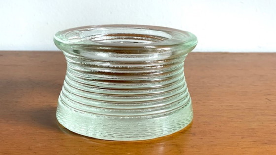 Image 1 of Vintage Glass Paperweight Trinket Tray
